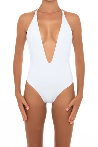 A085# Backless High Cut One Piece Swimsuit