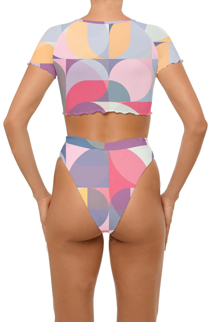 C1051# COBUNNY2023 Solid Color Bandeau New Design Bikini Sets