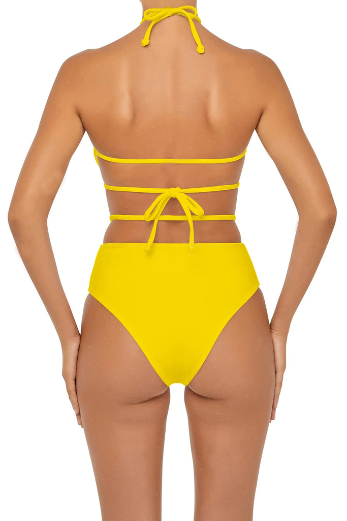 C1042# COBUNNY Cutout Bralette High Waist Bikini Sets