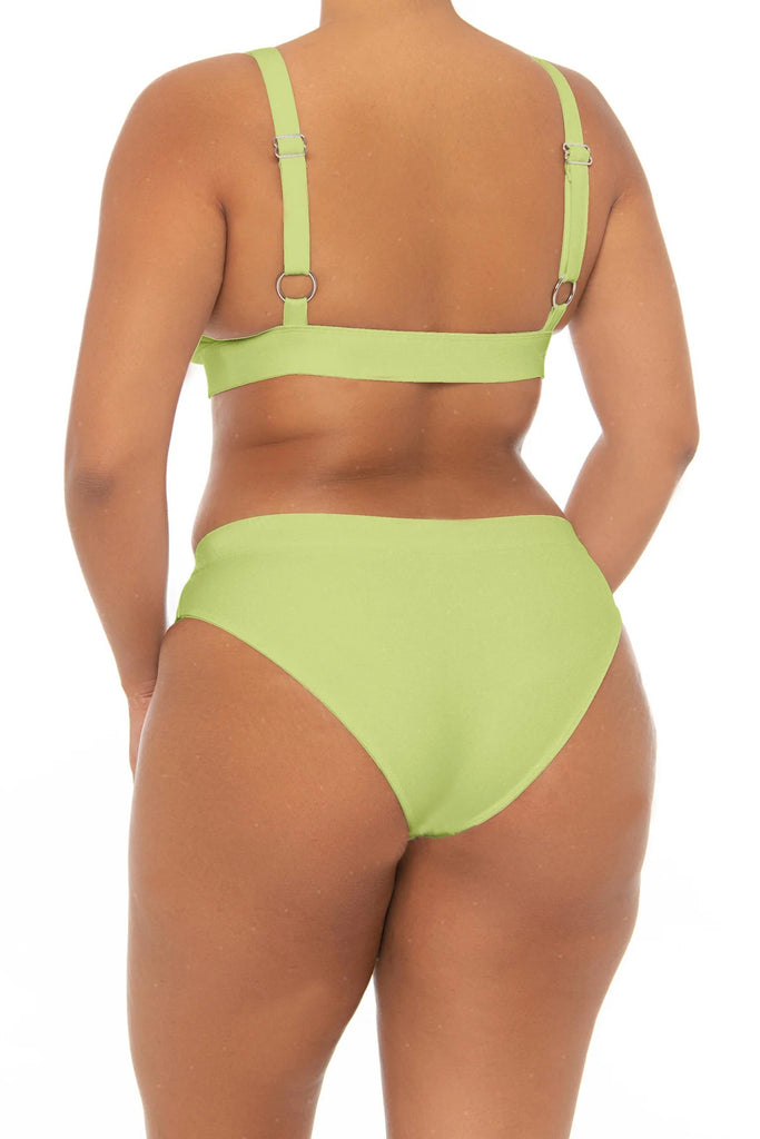 C1072# Plus Size COBUNNY New Design Backless Tie Side Triangle Bikini Sets